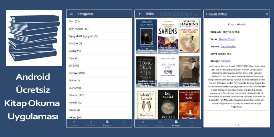 Ücretsiz Android E-Kitap Uygulaması